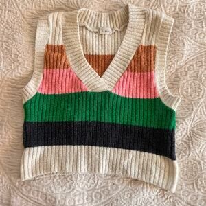 Debut, cropped sweater vest, XS
